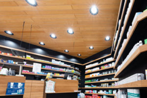 planification d'éclairage d'un pharmacie, magasin boutique à Fribourg